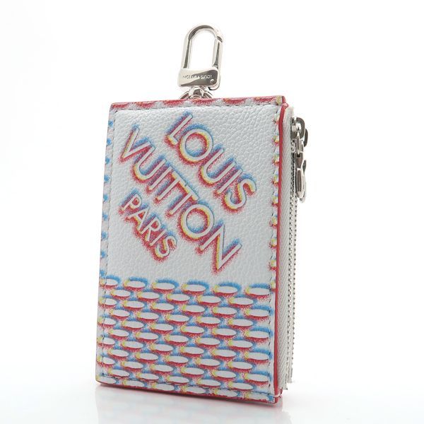 Louis Vuitton Double Zipped Card Holder Damier Spray RFID Coin Case — view 3