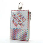 Louis Vuitton Double Zipped Card Holder Damier Spray RFID Coin Case — view 3