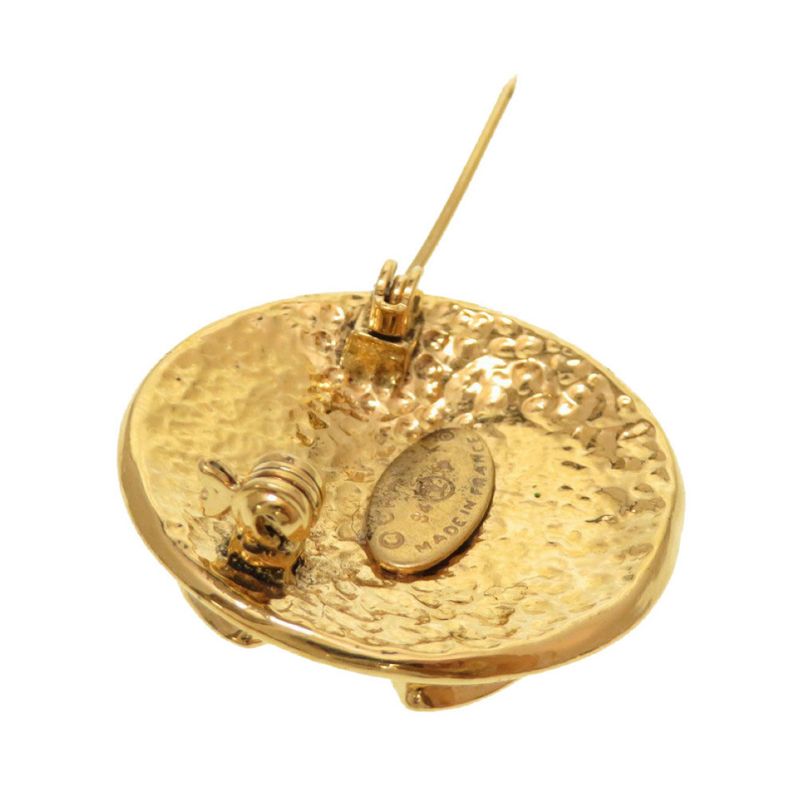 Chanel Coco Mark Vintage Gold Brooch 94 P Accessories 0090 — view 4