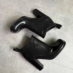 Bottega Veneta Rain Short Boots 38 25 cm Black Storage Bag Rubber — view 4