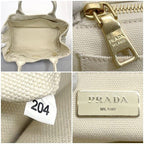 Prada Tote Canapa Ivory White 1 Bg439 — view 6
