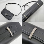 Gucci Clutch Bag Shoulder Leather Black — view 9