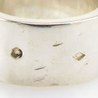 Hermes Charniere Rouge Silver Ring — view 9