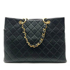 Chanel Grand Shopping Tote GST Caviar Shopper Quilted Chain Shoulder Bag Purse — view 6