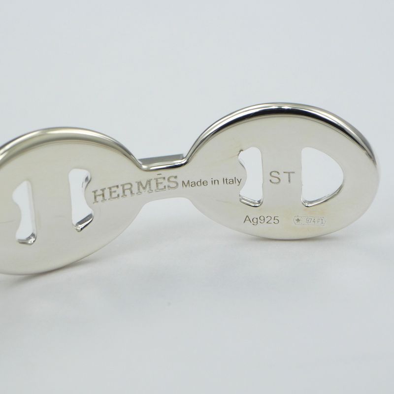 Hermes Chaine Dancre Anchaenne Bangle ST AG 925 Accessories — view 9