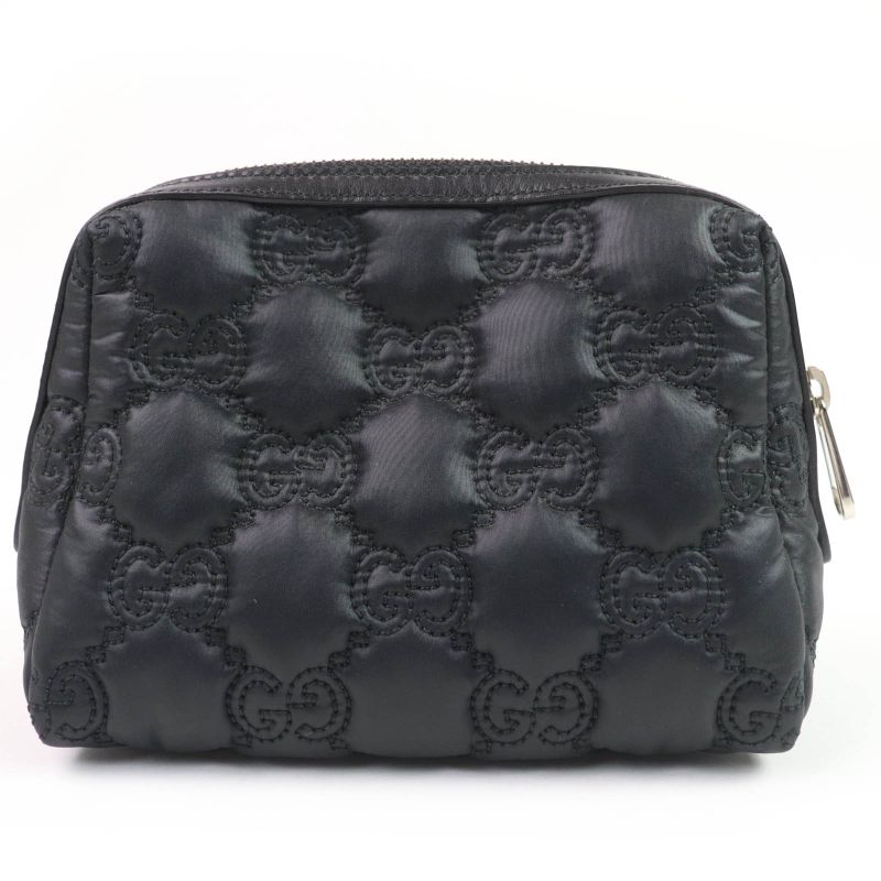 Gucci 72604 GG Marmont Makeup Pouch Small Black Purple — view 3