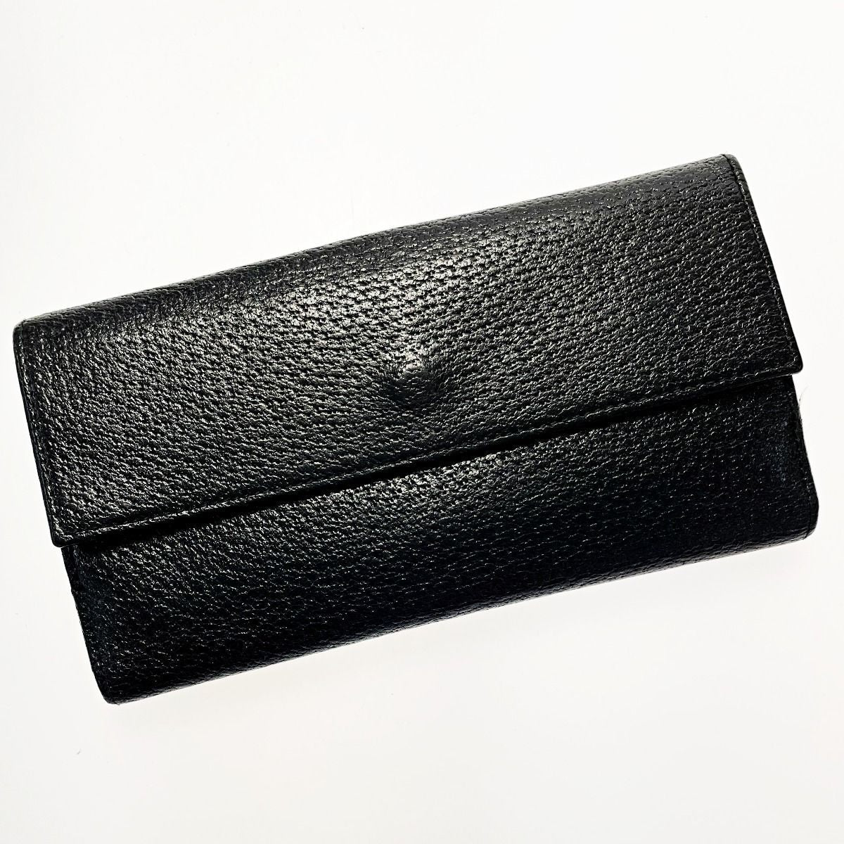 Gucci Bifold Long Wallet 035 1408 2097 Black Pigskin Leather Silver — view 2