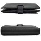 Hermes Bearn Compact Bifold Wallet Monochrome So Black Vo Madame — view 4