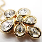 Christian Dior Necklace GP Vintage Germany Transparent Stone — view 9
