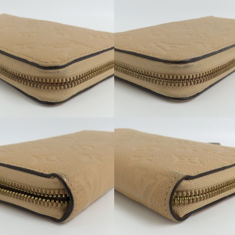 Louis Vuitton Zippy Wallet Monogram Empreinte Dune Beige Long — view 9