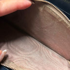 Bottega Veneta Round Zipper Long Wallet Intrecciato Calf Leather Navy — view 8
