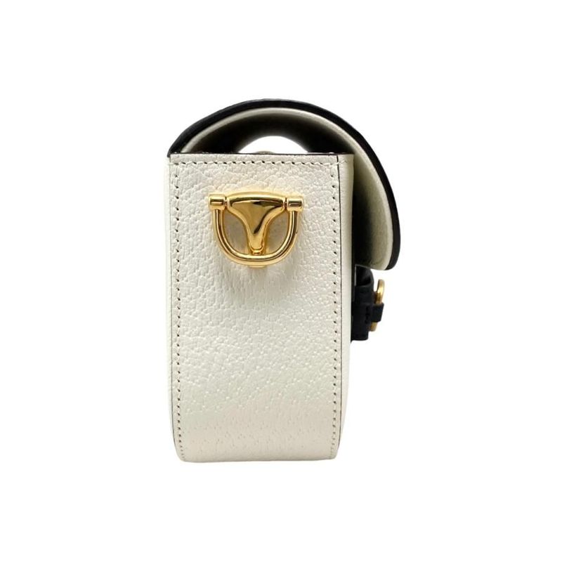 Gucci Adidas Collaboration Shoulder Bag Horsebit Logo Chain White — view 3