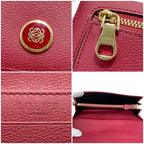 Loewe Foldable Long Wallet Continental Red Anagram — view 5