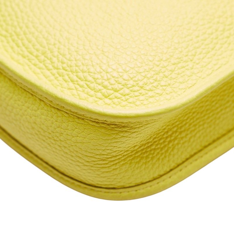 Hermes Evelyne TPM Lime Silver Hardware Taurillon Clemence — view 7
