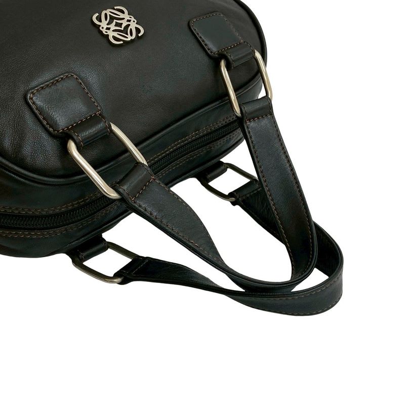 Loewe Anagram Logo Silver Hardware Stitch Leather Handbag Mini — view 5