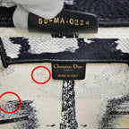 Christian Dior Book Tote Eiffel Tower Monotone Black And White Handbag — view 7