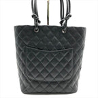 Chanel CC Logo Cambon Leather Tote Black — view 2