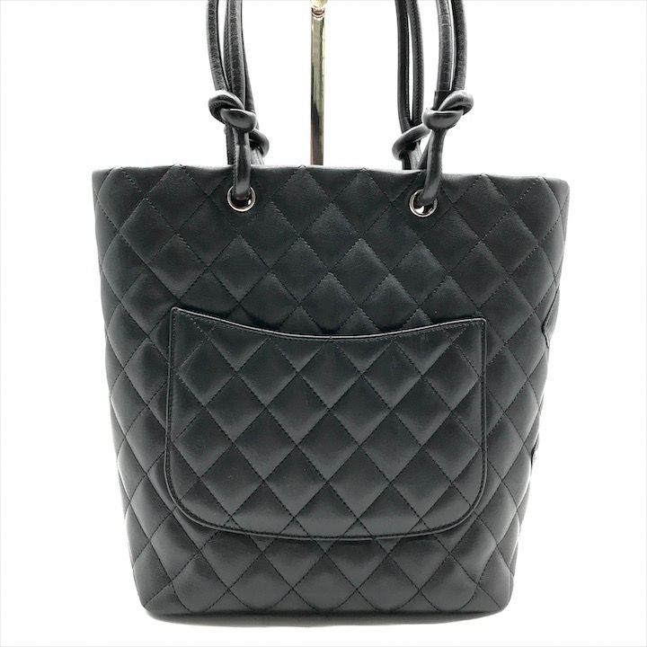 Chanel CC Logo Cambon Leather Tote Black — view 2