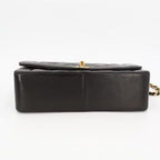 Chanel Quilted Diana Chain Shoulder Bag Black Lambskin — view 3