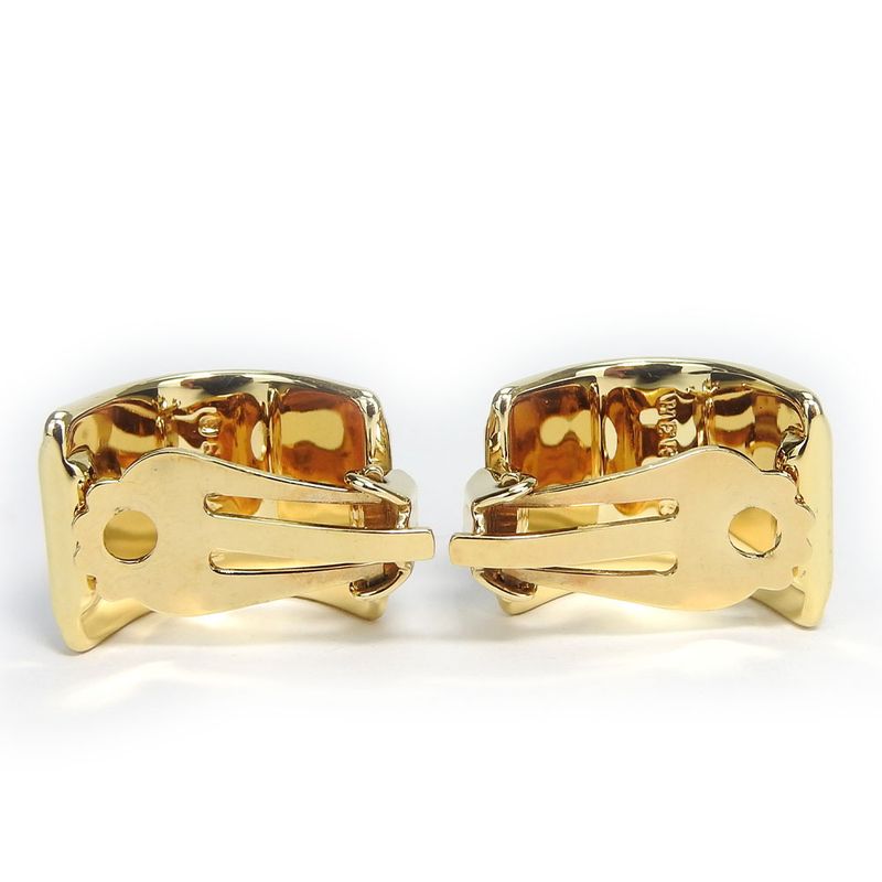 Hermes Earrings Emile Metal Cloisonne Multicolor Gold Navy Blue Lion Accessory — view 3