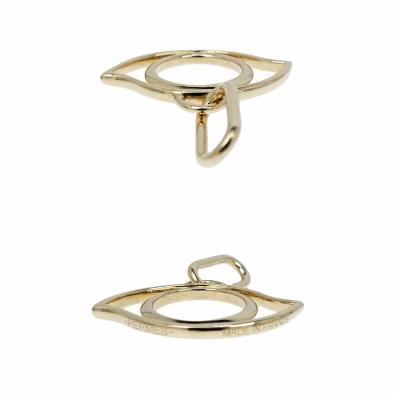 Hermes Curiosity Charm Set Of 2 Gold Color Silver Pendant Top Eye — view 7