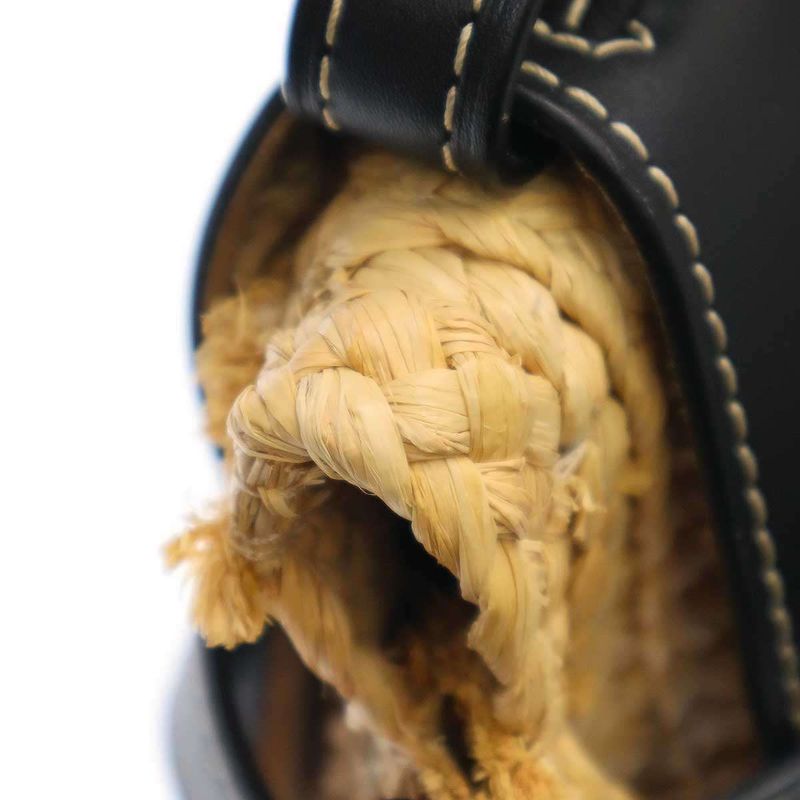 Loewe Gate Raffia Shoulder Bag Naturalblack — view 8