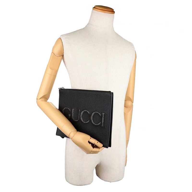Gucci Clutch Bag GG Supreme Black — view 6