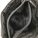 Prada Nylon Tessuto Chain Shoulder Bag Black — view 8