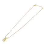 Christian Dior GP Rhinestone CD Logo Necklace Gold — view 4