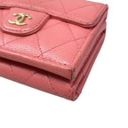 Chanel Trifold Wallet Classic Small Flap Ap0230 Quilted Caviar Leather — view 4