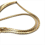 Dior Rhinestone Gold Black Necklace — view 4