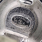 Chanel Coco Mark Metal GP Silver Gold Round Vintage — view 7