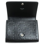 Celine Business Card Holder Triomphe Embossed Case Black 10 M243 Fqd38 si — view 4