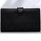 Chanel Fold Over Clasp Long Wallet Black — view 3