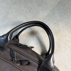 Bottega Veneta Marco Polo Business Bag Briefcase Handbag Dark Brown — view 7