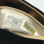 Chanel CC Logo Velour Quilted Waist Pouch Black — view 9