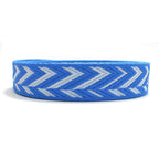 Hermes Bandouliere Sangle Zigzag 25 mm Toile Swift Blue White — view 6