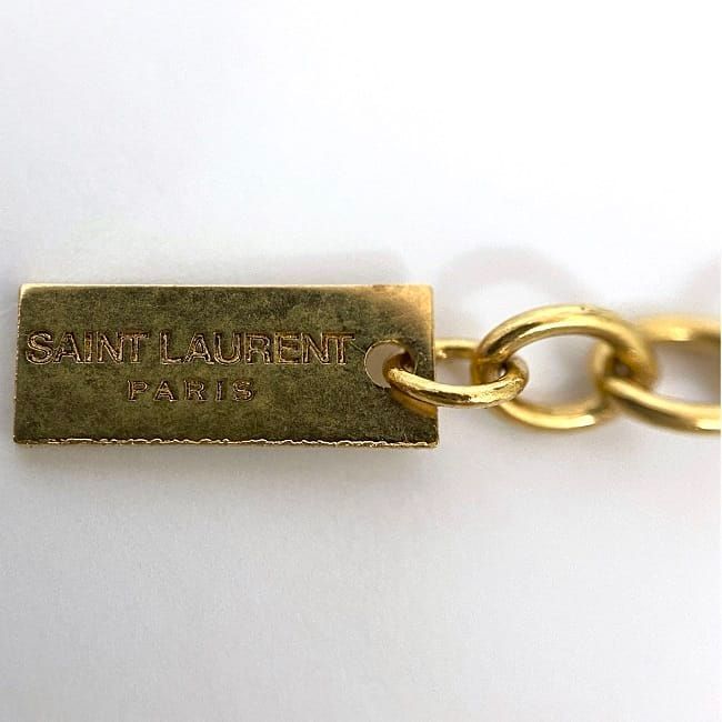 Saint Laurent Love Necklace Gold Y1500 — view 9