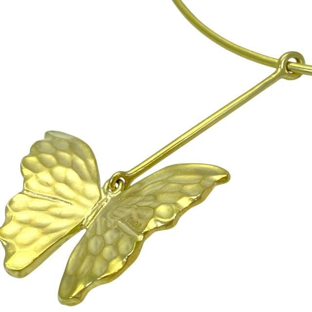 Christian Dior Necklace Choker Jewelry Accessories Small Butterfly Motif GP — view 5
