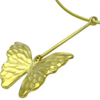Christian Dior Necklace Choker Jewelry Accessories Small Butterfly Motif GP — view 5