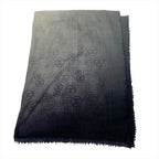 Chanel CC Logo Gradient Cashmere Large Shawl Scarf — view 9