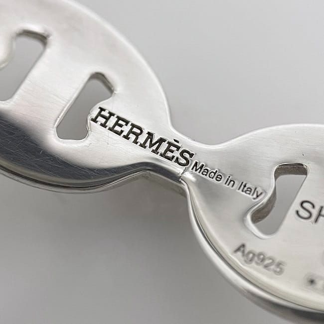 Hermes Bangle Ancienne Silver Chaine D'ancre — view 6