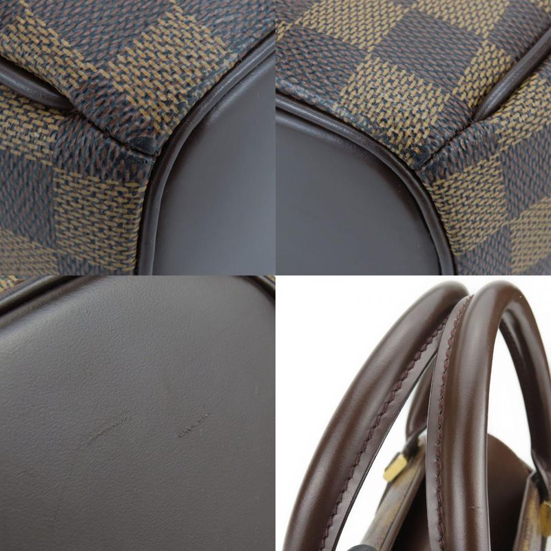 Louis Vuitton Handbag Sariasau Damier Ebene Brown Gold Hardware — view 5