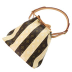 Louis Vuitton Petit Noe Monogram Rayures Beige Brown Shoulder Bag — view 4