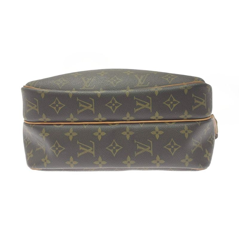 Louis Vuitton Monogram Reporter PM Shoulder Bag Brown — view 6