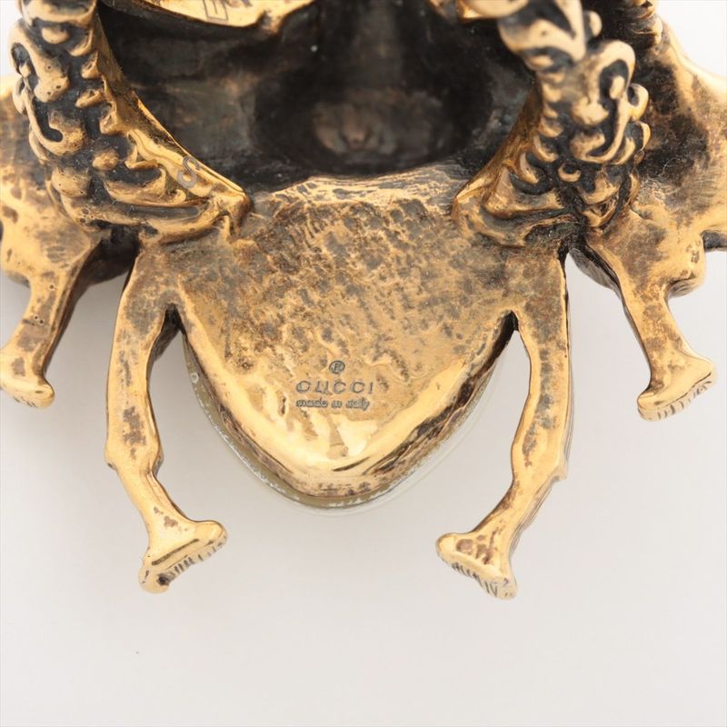 Gucci Bee Ring S GP Rhinestone Faux Pearl — view 7