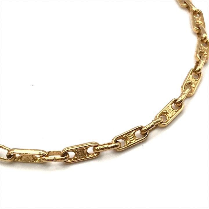 Celine Macadam Triomphe Link Necklace Choker Gold — view 2