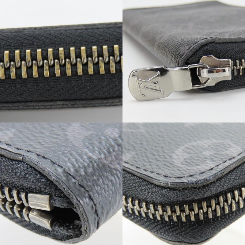 Louis Vuitton Long Wallet Zippy Vertical Monogram Eclipse Black — view 5