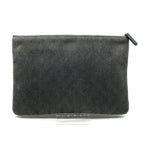 Chanel CC Logo Deauville Denim Sequin Clutch Gray Jeans — view 5