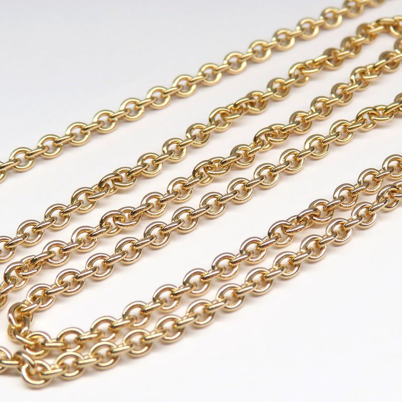 Hermes Necklace Eva-chaine D'ancre Lariat B Rose Gold Diamond — view 7